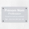 Plaque professionnelle en aluminium 25x15cm