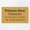 Plaque professionnelle économique en PVC gravoply 25x15cm