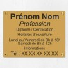 Plaque professionnelle économique en PVC gravoply 40x30cm