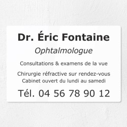 Plaque personnalisée en plexiglas 30x20cm｜Plaque professionnelle