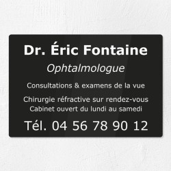 Plaque personnalisée en plexiglas 30x20cm｜Plaque professionnelle