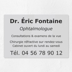 Plaque personnalisée en plexiglas 30x20cm｜Plaque professionnelle