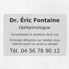 Plaque personnalisée en plexiglas 30x20cm｜Plaque professionnelle
