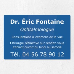Plaque personnalisée en plexiglas 30x20cm｜Plaque professionnelle