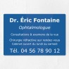 Plaque personnalisée en plexiglas 30x20cm｜Plaque professionnelle