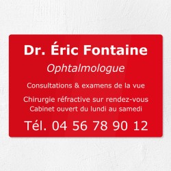 Plaque personnalisée en plexiglas 30x20cm｜Plaque professionnelle
