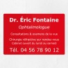 Plaque personnalisée en plexiglas 30x20cm｜Plaque professionnelle