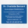 Plaque professionnelle en plexiglas gravé 40x30cm