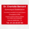 Plaque professionnelle en plexiglas gravé 40x30cm