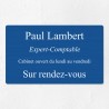 Plaque professionnelle en aluminium 25x15cm