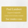 Plaque professionnelle en aluminium 25x15cm