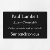 Plaque professionnelle en aluminium 25x15cm