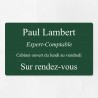 Plaque professionnelle en aluminium 25x15cm