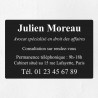 Plaque personnalisée en aluminium 30x20cm｜Plaque professionnelle