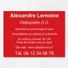 Plaque professionnelle en aluminium 40x30cm