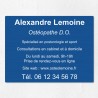Plaque professionnelle en aluminium 40x30cm