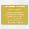 Plaque professionnelle en aluminium 40x30cm