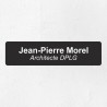 Plaque professionnelle économique en PVC gravoply 20x5cm