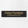 Plaque professionnelle économique en PVC gravoply 20x5cm