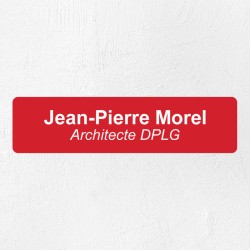 Plaque professionnelle économique en PVC gravoply 20x5cm