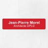 Plaque professionnelle économique en PVC gravoply 20x5cm