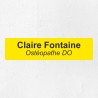 Plaque professionnelle économique en PVC gravoply 20x5cm