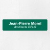 Plaque professionnelle économique en PVC gravoply 20x5cm