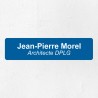 Plaque professionnelle économique en PVC gravoply 20x5cm