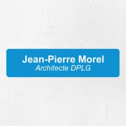Plaque professionnelle économique en PVC gravoply 20x5cm