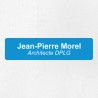 Plaque professionnelle économique en PVC gravoply 20x5cm