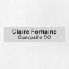 Plaque professionnelle économique en PVC gravoply 20x5cm