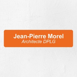 Plaque professionnelle économique en PVC gravoply 20x5cm