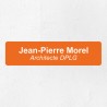 Plaque professionnelle économique en PVC gravoply 20x5cm