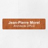Plaque professionnelle économique en PVC gravoply 20x5cm
