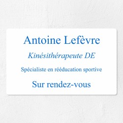 Plaque professionnelle économique en PVC gravoply 25x15cm