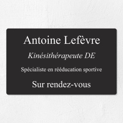 Plaque professionnelle économique en PVC gravoply 25x15cm