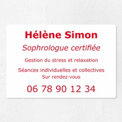 Plaque personnalisée économique en PVC 30x20cm｜Plaque professionnelle