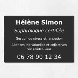 Plaque personnalisée économique en PVC 30x20cm｜Plaque professionnelle