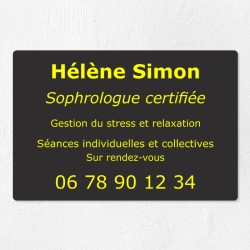 Plaque personnalisée économique en PVC 30x20cm｜Plaque professionnelle