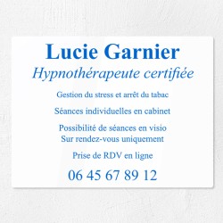 Plaque professionnelle économique en PVC gravoply 40x30cm
