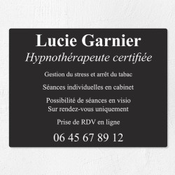 Plaque professionnelle économique en PVC gravoply 40x30cm