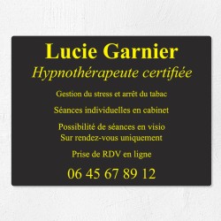 Plaque professionnelle économique en PVC gravoply 40x30cm