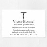 Plaque médecin personnalisée économique en PVC gravoply 30x20cm
