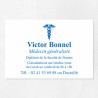 Plaque médecin personnalisée économique en PVC gravoply 30x20cm