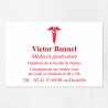 Plaque médecin personnalisée économique en PVC gravoply 30x20cm