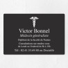 Plaque médecin personnalisée économique en PVC gravoply 30x20cm