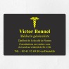 Plaque médecin personnalisée économique en PVC gravoply 30x20cm