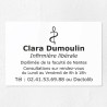 Plaque gravée pour infirmière libérale en plexiglas 30x20cm