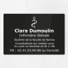 Plaque gravée pour infirmière libérale en plexiglas 30x20cm