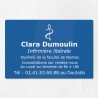 Plaque gravée pour infirmière libérale en plexiglas 30x20cm